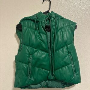 Love Tree Emerald Puffer Vest